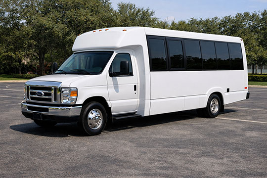 18-passenger minibus available for charter in Davie, FL